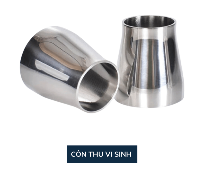 Côn thu inox 304/316L vi sinh