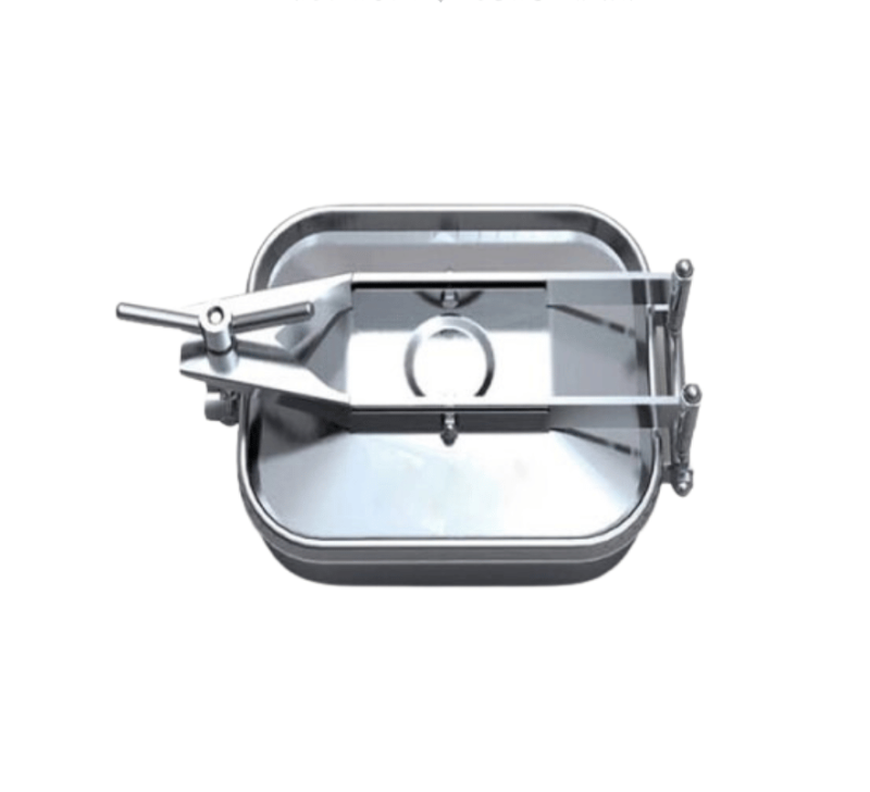 Nắp tank chữ nhật inox vi sinh