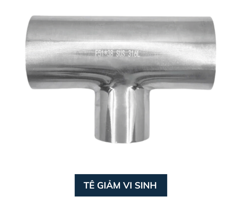 Tê Giảm Vi Sinh Inox 304