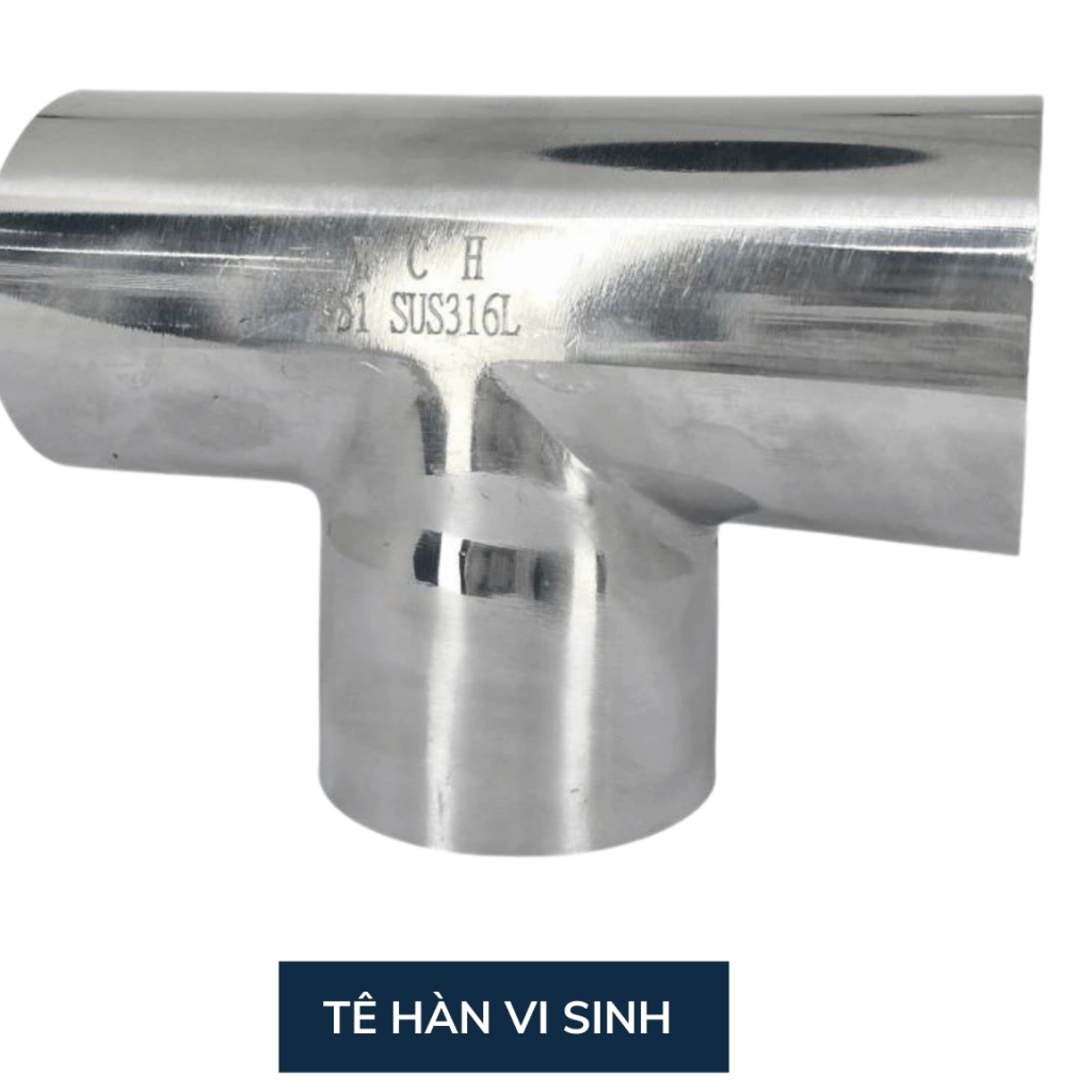 Tê hàn inox 304/316L vi sinh