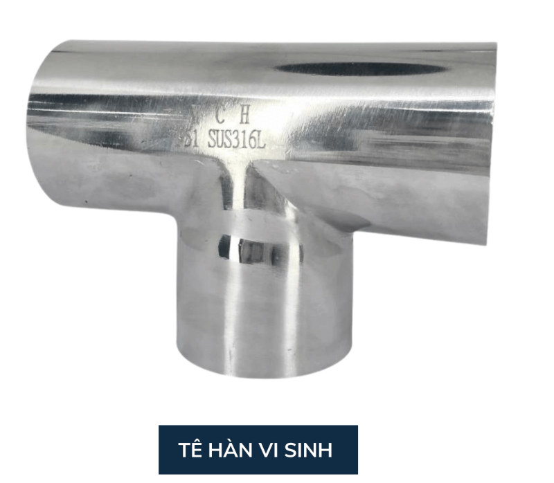 Tê hàn inox 304/316L vi sinh