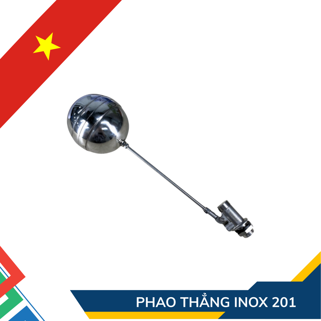Phao thẳng inox 201 Tân Trường Giang – phụ kiện bồn nước, chống tràn